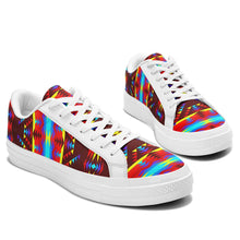 Load image into Gallery viewer, Visions of Lasting Peace Aapisi Low Top Canvas Shoes White Sole 49 Dzine 
