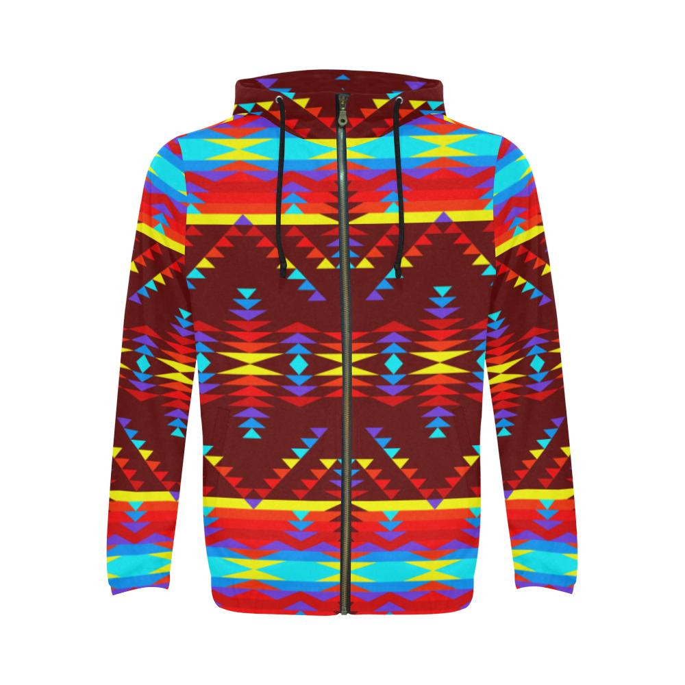 Visions of Lasting Peace All Over Print Full Zip Hoodie for Men (Model H14) All Over Print Full Zip Hoodie for Men (H14) e-joyer 