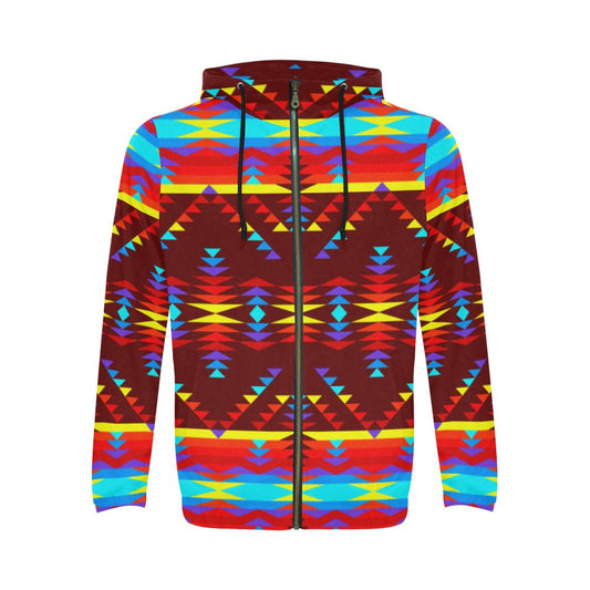 Visions of Lasting Peace All Over Print Full Zip Hoodie for Men (Model H14) All Over Print Full Zip Hoodie for Men (H14) e-joyer 