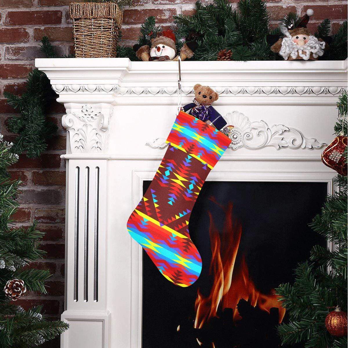 Visions of Lasting Peace Christmas Stocking Christmas Stocking e-joyer 