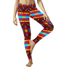 Load image into Gallery viewer, Visions of Lasting Peace Low Rise Leggings (Invisible Stitch) (Model L05) Low Rise Leggings (Invisible Stitch) (L05) e-joyer 
