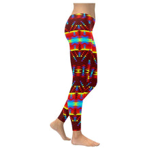 Load image into Gallery viewer, Visions of Lasting Peace Low Rise Leggings (Invisible Stitch) (Model L05) Low Rise Leggings (Invisible Stitch) (L05) e-joyer 
