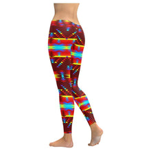 Load image into Gallery viewer, Visions of Lasting Peace Low Rise Leggings (Invisible Stitch) (Model L05) Low Rise Leggings (Invisible Stitch) (L05) e-joyer 
