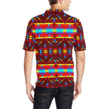 Load image into Gallery viewer, Visions of Lasting Peace Men&#39;s All Over Print Polo Shirt (Model T55) Men&#39;s Polo Shirt (Model T55) e-joyer 
