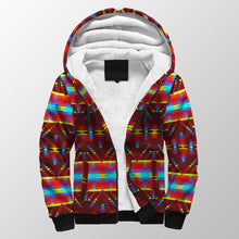 Load image into Gallery viewer, Visions of Lasting Peace Sherpa Hoodie 49 Dzine 
