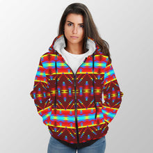 Load image into Gallery viewer, Visions of Lasting Peace Sherpa Hoodie 49 Dzine 
