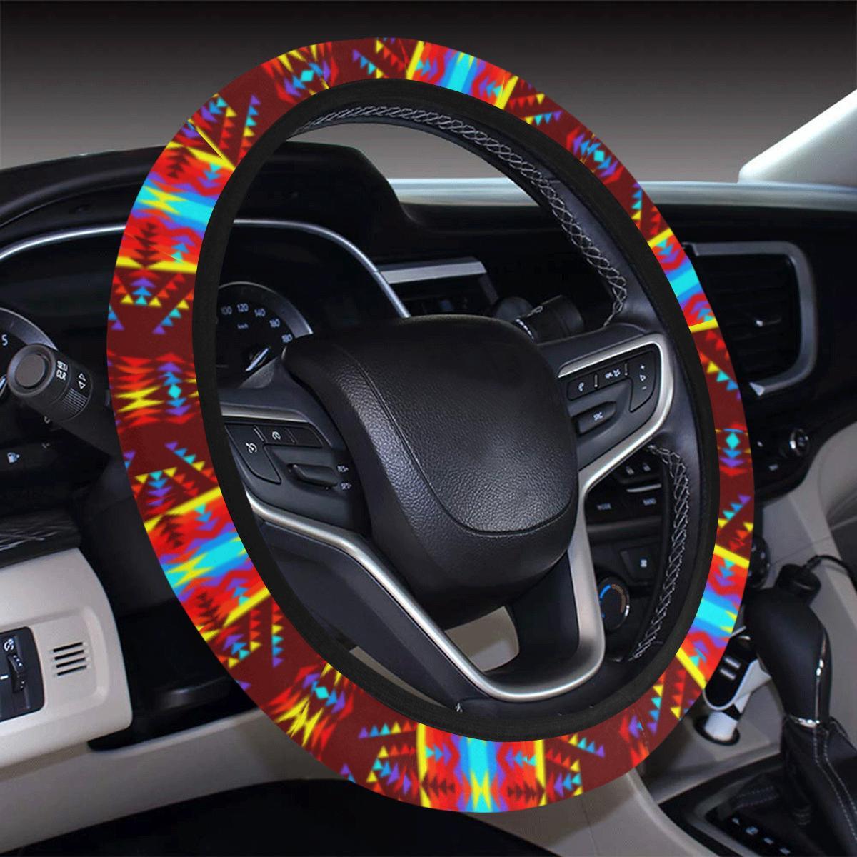 Visions of Lasting Peace Steering Wheel Cover with Elastic Edge Steering Wheel Cover with Elastic Edge e-joyer 