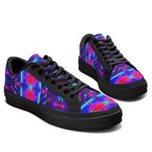 Load image into Gallery viewer, Visions of Peace Aapisi Low Top Canvas Shoes Black Sole 49 Dzine 
