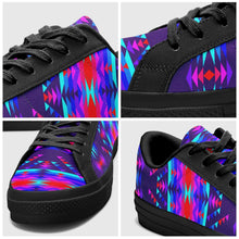 Load image into Gallery viewer, Visions of Peace Aapisi Low Top Canvas Shoes Black Sole 49 Dzine 
