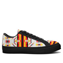 Load image into Gallery viewer, Visions of Peace Directions Aapisi Low Top Canvas Shoes Black Sole 49 Dzine 
