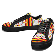 Load image into Gallery viewer, Visions of Peace Directions Aapisi Low Top Canvas Shoes Black Sole 49 Dzine 
