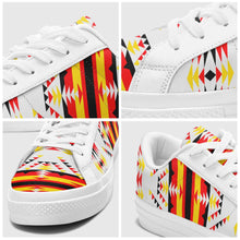 Load image into Gallery viewer, Visions of Peace Directions Aapisi Low Top Canvas Shoes White Sole 49 Dzine 
