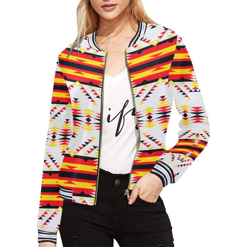 Visions of Peace Directions All Over Print Bomber Jacket for Women (Model H21) All Over Print Bomber Jacket for Women (H21) e-joyer 