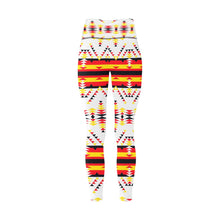 Load image into Gallery viewer, Visions of Peace Directions All Over Print High-Waisted Leggings (Model L36) High-Waisted Leggings (L36) e-joyer 
