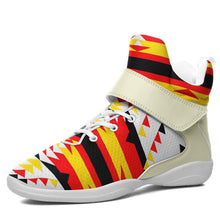 Load image into Gallery viewer, Visions of Peace Directions Ipottaa Basketball / Sport High Top Shoes - White Sole 49 Dzine US Men 7 / EUR 40 White Sole with Cream Strap 
