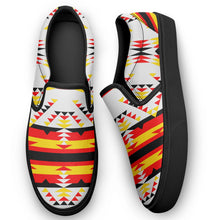 Load image into Gallery viewer, Visions of Peace Directions Otoyimm Canvas Slip On Shoes 49 Dzine 
