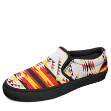 Load image into Gallery viewer, Visions of Peace Directions Otoyimm Canvas Slip On Shoes 49 Dzine 
