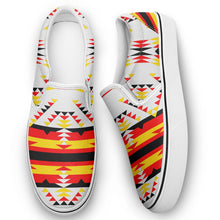 Load image into Gallery viewer, Visions of Peace Directions Otoyimm Canvas Slip On Shoes 49 Dzine 
