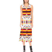 Load image into Gallery viewer, Visions of Peace Directions Phaedra Sleeveless Open Fork Long Dress (Model D08) Phaedra Sleeveless Open Fork Long Dress (D08) e-joyer 
