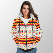 Load image into Gallery viewer, Visions of Peace Directions Sherpa Hoodie 49 Dzine 
