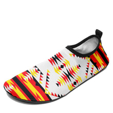 Load image into Gallery viewer, Visions of Peace Directions Sockamoccs Kid&#39;s Slip On Shoes 49 Dzine 
