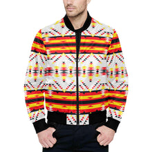 Load image into Gallery viewer, Visions of Peace Directions Unisex Heavy Bomber Jacket with Quilted Lining All Over Print Quilted Jacket for Men (H33) e-joyer 
