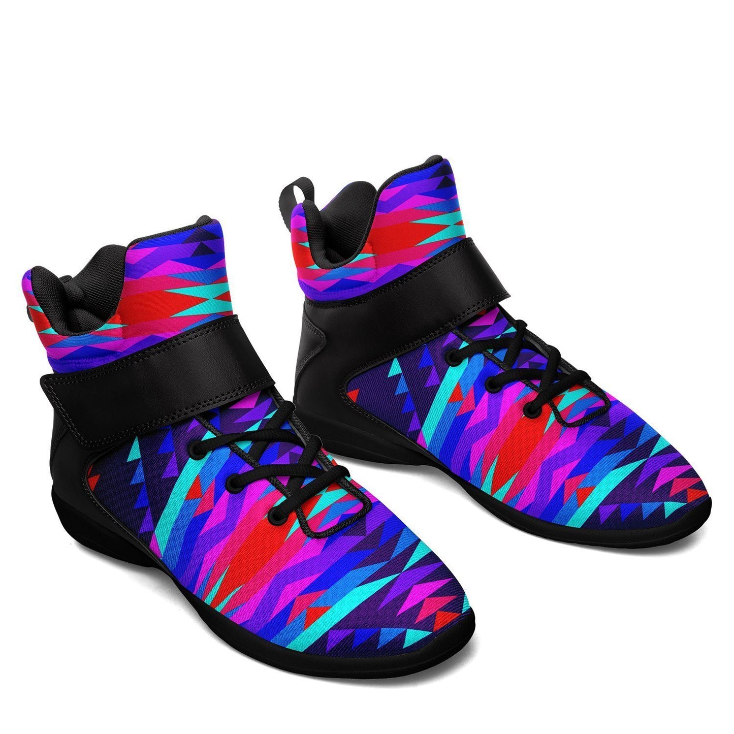 Visions of Peace Ipottaa Basketball / Sport High Top Shoes - Black Sole 49 Dzine 