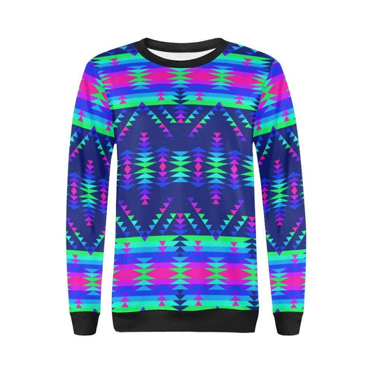 Visions of Peace Talks All Over Print Crewneck Sweatshirt for Women (Model H18) Crewneck Sweatshirt for Women (H18) e-joyer 