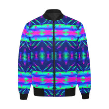 Load image into Gallery viewer, Visions of Peace Talks Unisex Heavy Bomber Jacket with Quilted Lining All Over Print Quilted Jacket for Men (H33) e-joyer 
