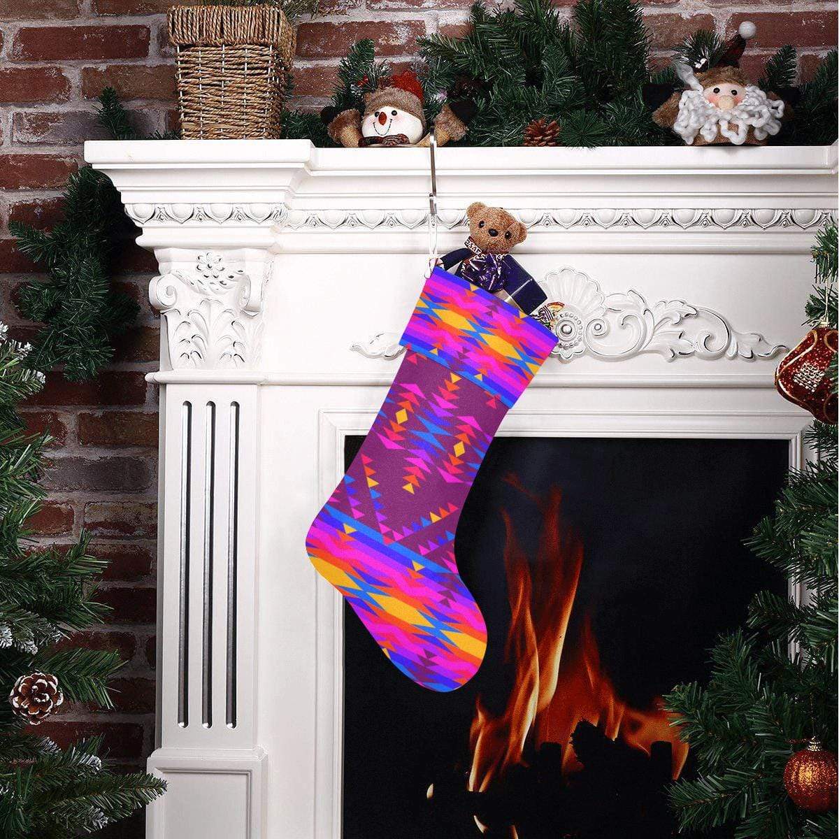 Visions of Peace Treaty Christmas Stocking Christmas Stocking e-joyer 