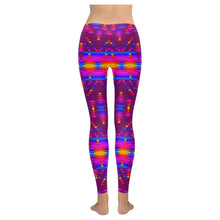 Load image into Gallery viewer, Visions of Peace Treaty Low Rise Leggings (Invisible Stitch) (Model L05) Low Rise Leggings (Invisible Stitch) (L05) e-joyer 
