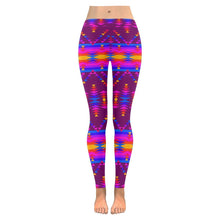 Load image into Gallery viewer, Visions of Peace Treaty Low Rise Leggings (Invisible Stitch) (Model L05) Low Rise Leggings (Invisible Stitch) (L05) e-joyer 
