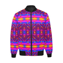 Load image into Gallery viewer, Visions of Peace Treaty Unisex Heavy Bomber Jacket with Quilted Lining All Over Print Quilted Jacket for Men (H33) e-joyer 
