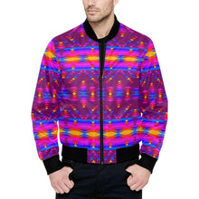 Load image into Gallery viewer, Visions of Peace Treaty Unisex Heavy Bomber Jacket with Quilted Lining All Over Print Quilted Jacket for Men (H33) e-joyer 
