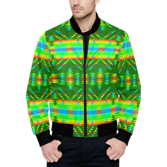 Visions of Peaceful Fall Unisex Heavy Bomber Jacket with Quilted Lining All Over Print Quilted Jacket for Men (H33) e-joyer 