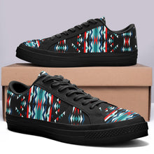 Load image into Gallery viewer, Visions of Peaceful Nights Aapisi Low Top Canvas Shoes Black Sole 49 Dzine 
