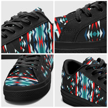 Load image into Gallery viewer, Visions of Peaceful Nights Aapisi Low Top Canvas Shoes Black Sole 49 Dzine 
