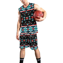 Load image into Gallery viewer, Visions of Peaceful Nights All Over Print Basketball Uniform Basketball Uniform e-joyer 
