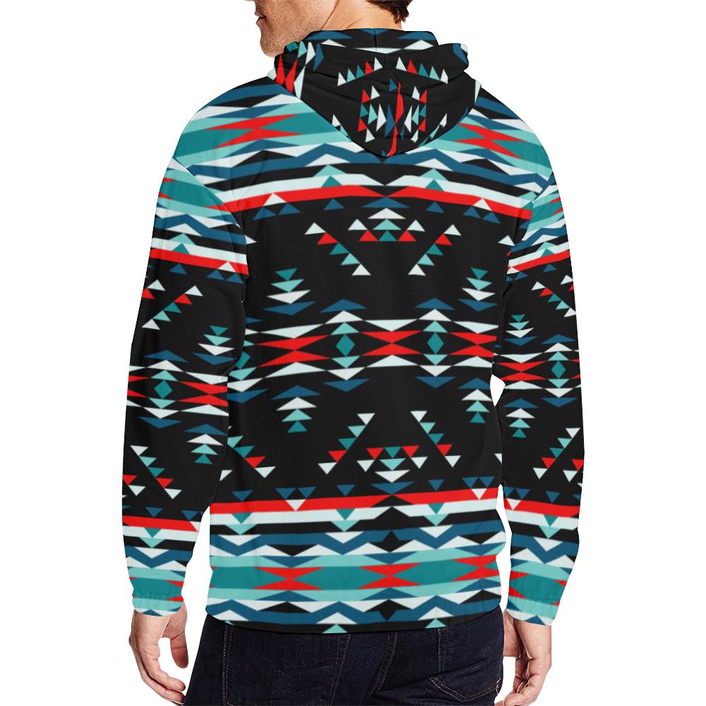 Visions of Peaceful Nights All Over Print Full Zip Hoodie for Men (Model H14) All Over Print Full Zip Hoodie for Men (H14) e-joyer 