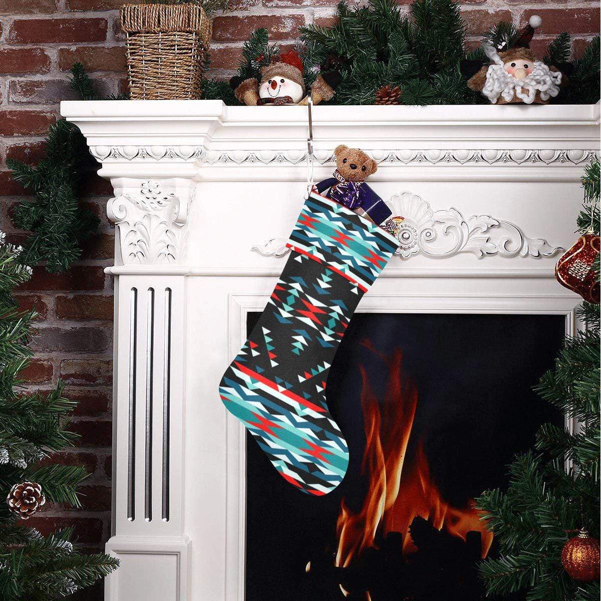 Visions of Peaceful Nights Christmas Stocking Christmas Stocking e-joyer 