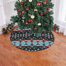 Load image into Gallery viewer, Visions of Peaceful Nights Christmas Tree Skirt 47&quot; x 47&quot; Christmas Tree Skirt e-joyer 
