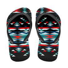 Load image into Gallery viewer, Visions of Peaceful Nights Flip Flops 49 Dzine 
