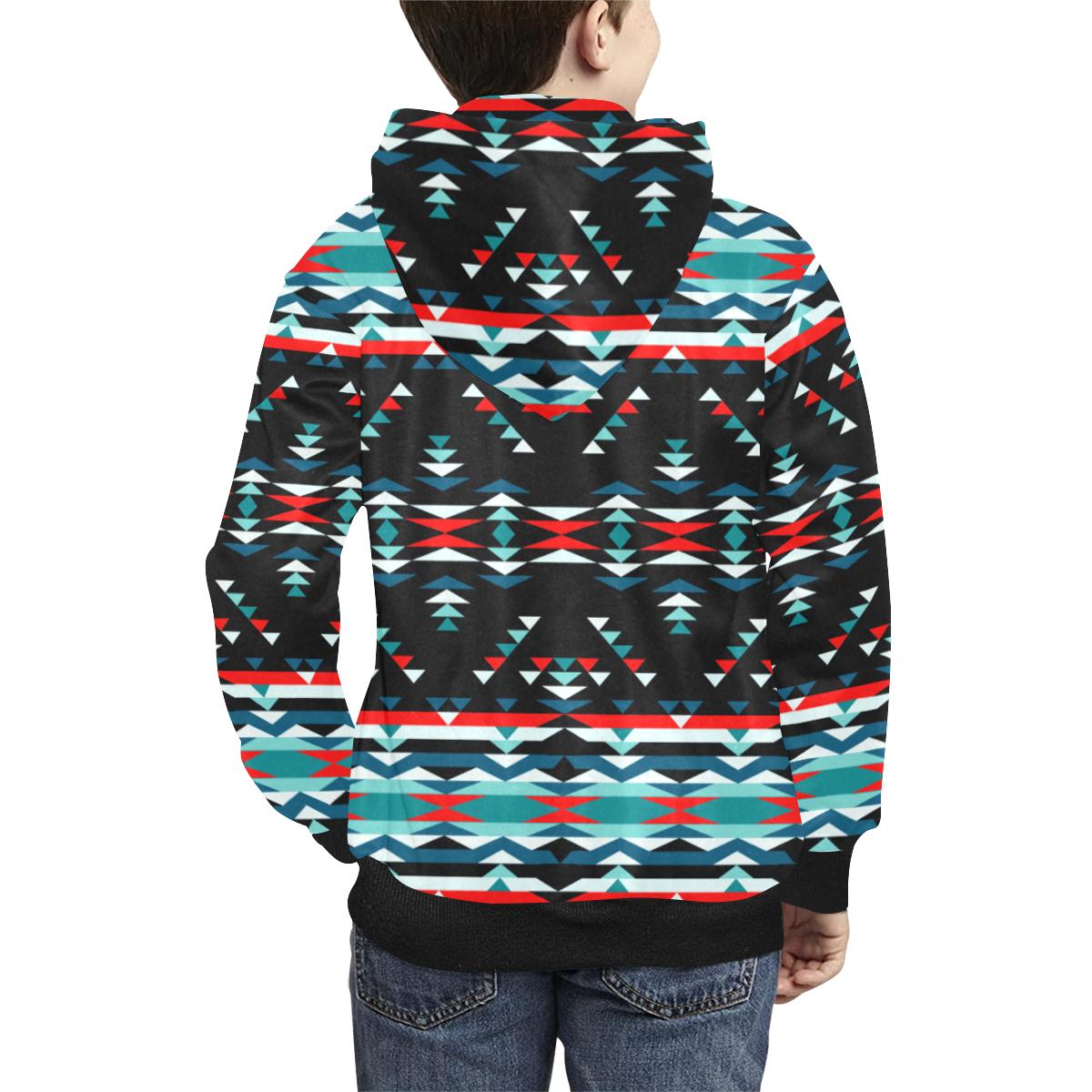 Visions of Peaceful Nights Kids' All Over Print Hoodie (Model H38) Kids' AOP Hoodie (H38) e-joyer 