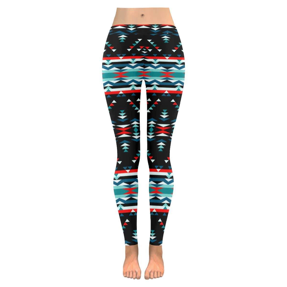 Visions of Peaceful Nights Low Rise Leggings (Invisible Stitch) (Model L05) Low Rise Leggings (Invisible Stitch) (L05) e-joyer 