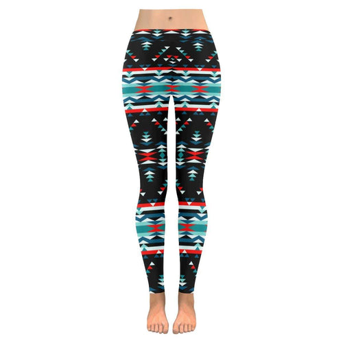 Visions of Peaceful Nights Low Rise Leggings (Invisible Stitch) (Model L05) Low Rise Leggings (Invisible Stitch) (L05) e-joyer 