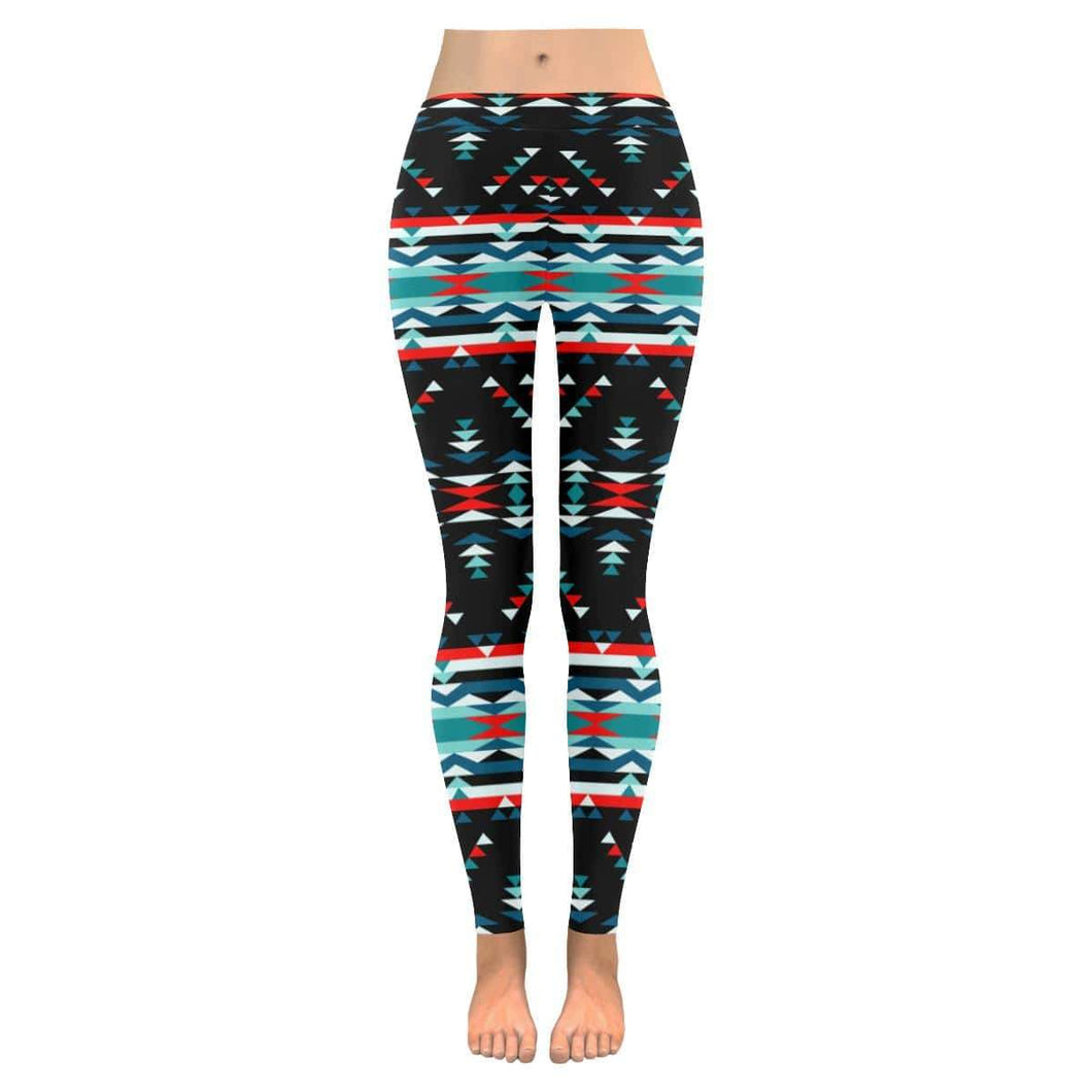 Visions of Peaceful Nights Low Rise Leggings (Invisible Stitch) (Model L05) Low Rise Leggings (Invisible Stitch) (L05) e-joyer 