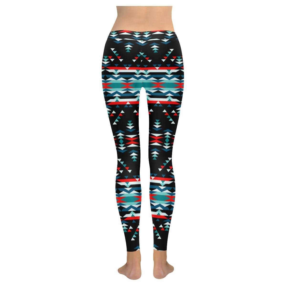 Visions of Peaceful Nights Low Rise Leggings (Invisible Stitch) (Model L05) Low Rise Leggings (Invisible Stitch) (L05) e-joyer 