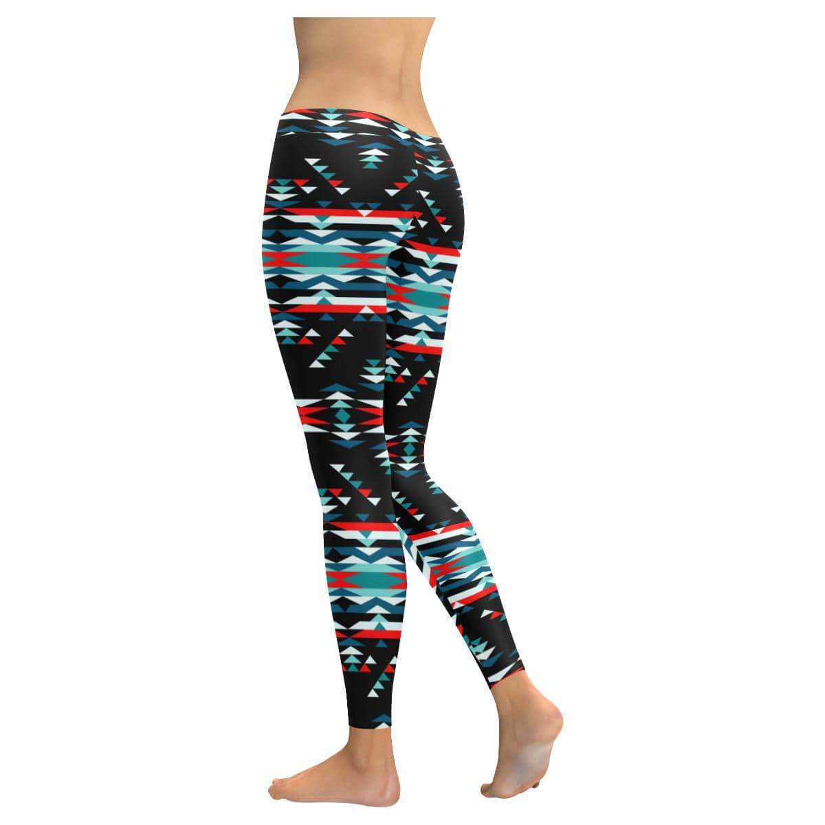 Visions of Peaceful Nights Low Rise Leggings (Invisible Stitch) (Model L05) Low Rise Leggings (Invisible Stitch) (L05) e-joyer 