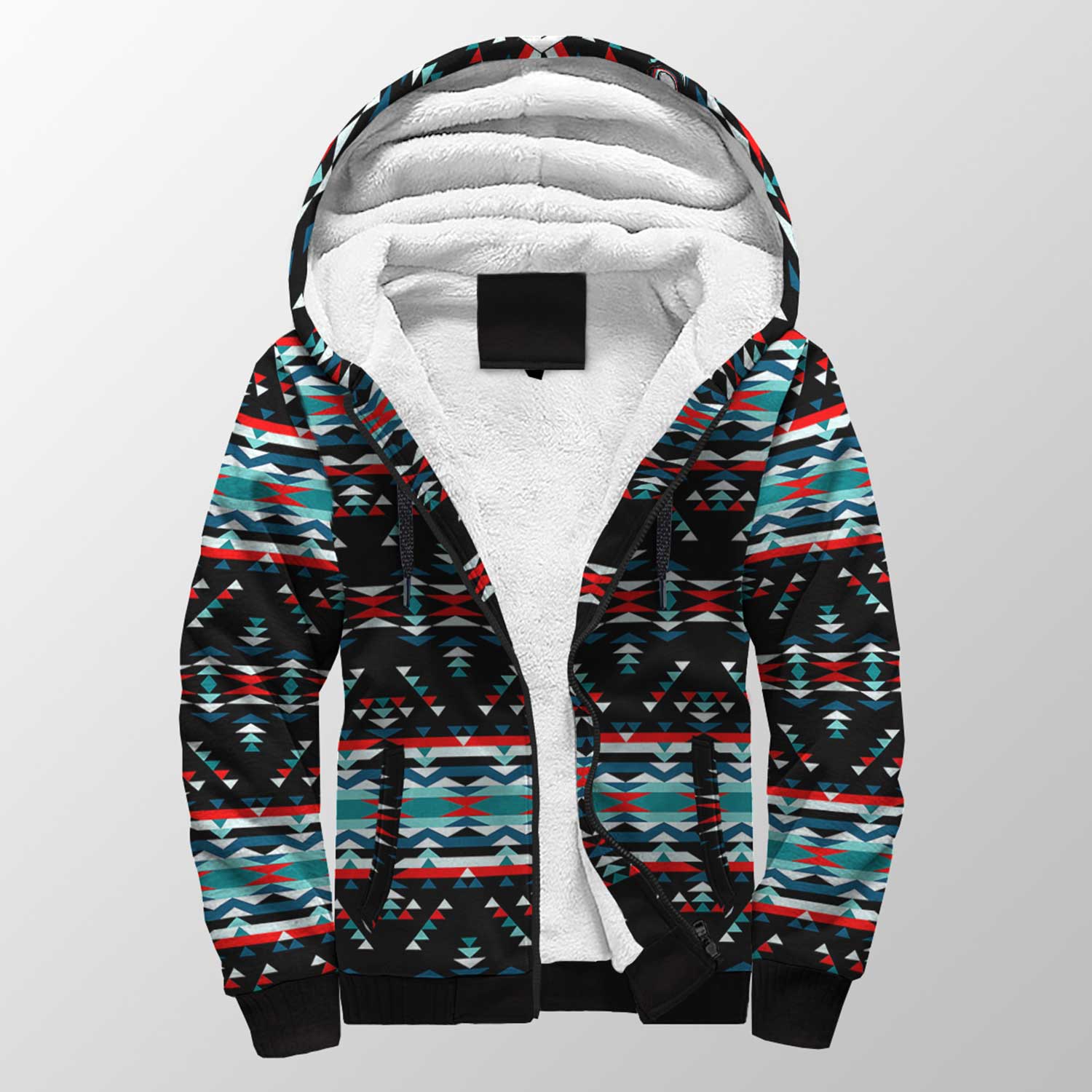 Visions of Peaceful Nights Sherpa Hoodie 49 Dzine 