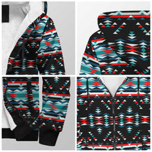 Load image into Gallery viewer, Visions of Peaceful Nights Sherpa Hoodie 49 Dzine 
